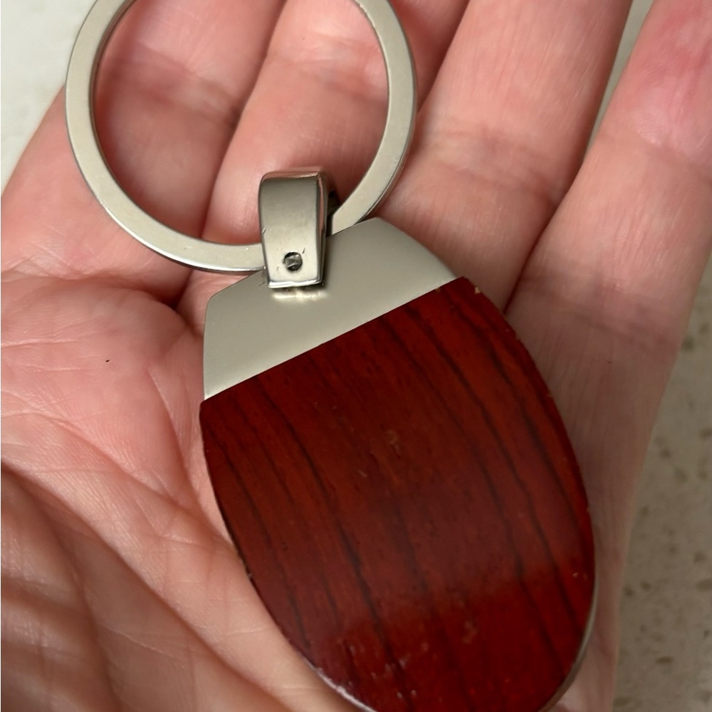 Wood & Stainless Key Fob